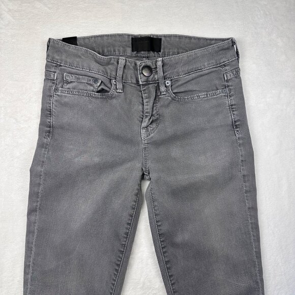 Vince Womens Skinny Jeans Grey Size 25 Stretch Low Rise Grunge Streetwearcore - Picture 9 of 10